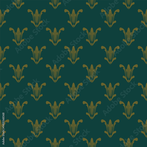 Damask pattern vector Perfect for bed sheets, carpets, and wallpapers, the seamless, vintage patterns add a touch of classic luxury to any fabric.