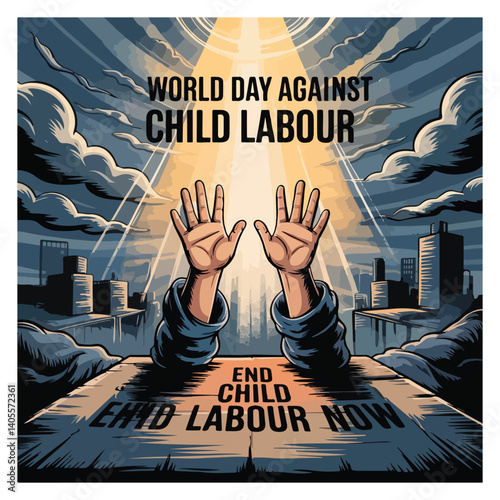 World No Child Labour Day Observation Poster Banner