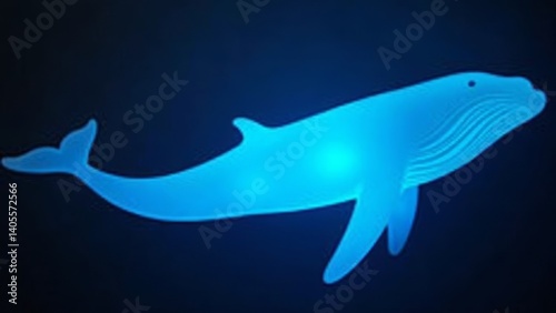 Wallpaper Mural The Dreamy Light of Blue Whales Torontodigital.ca