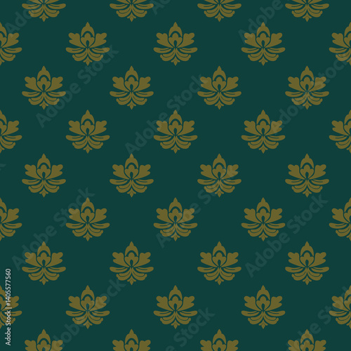 Damask pattern vector Perfect for bed sheets, carpets, and wallpapers, the seamless, vintage patterns add a touch of classic luxury to any fabric.