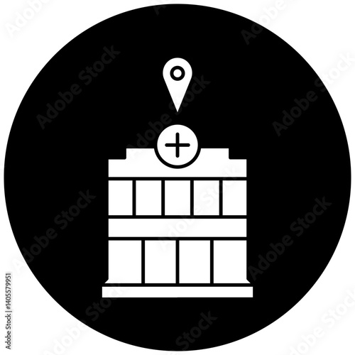 hospital location icon design