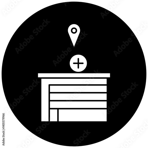 hospital location icon design