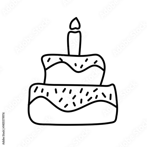 birthday cake vector illustration