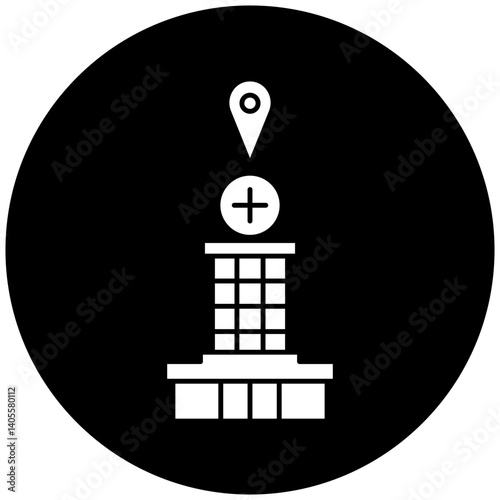 hospital location icon design