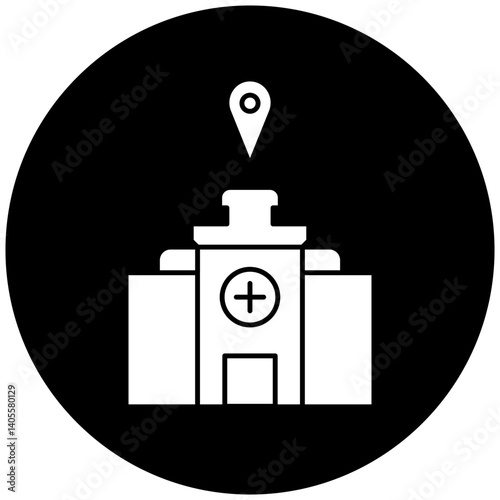 hospital location icon design