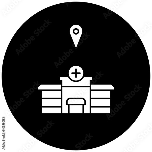 hospital location icon design