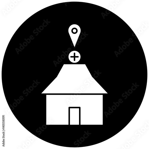 hospital location icon design
