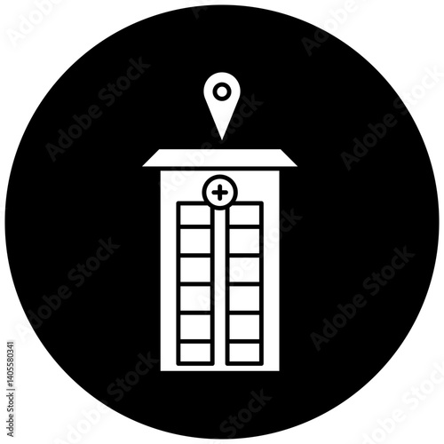 hospital location icon design