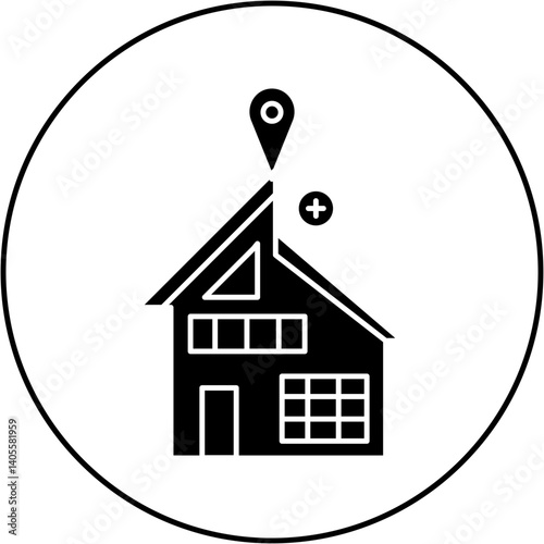 hospital location icon design