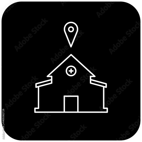 hospital location icon design