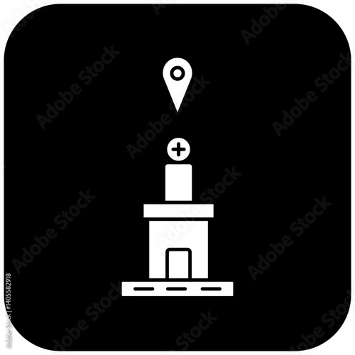 hospital location icon design