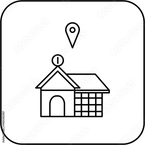 hospital location icon design