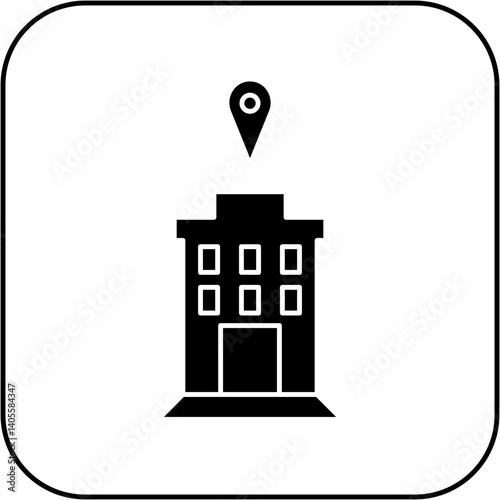 hospital location icon design