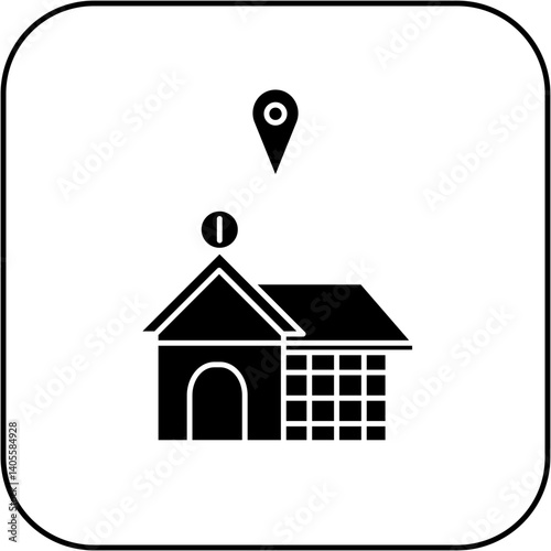 hospital location icon design