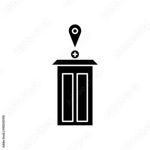 hospital location icon design