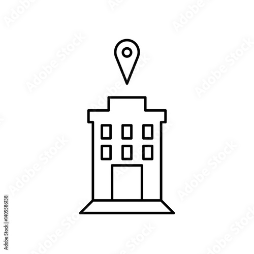 hospital location icon design