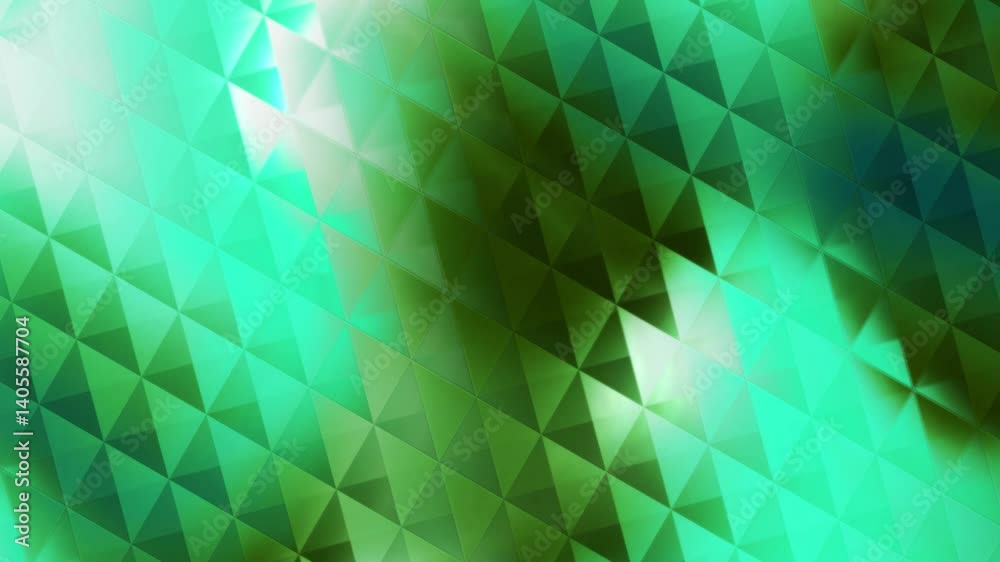 Abstract green geometric pattern background for video, gradients, loops, and modern artistic designs.