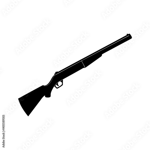 Shotgun Silhouette vector illustration