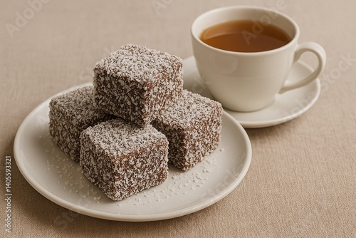 Classic Chocolate Lamingtons with Coconut