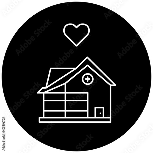 love hospital icon design