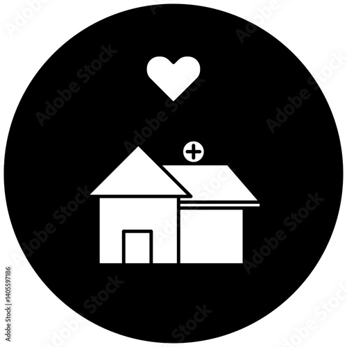 love hospital icon design