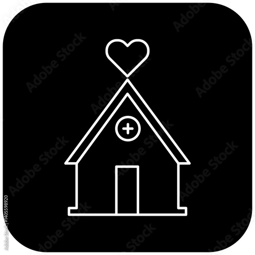 love hospital icon design