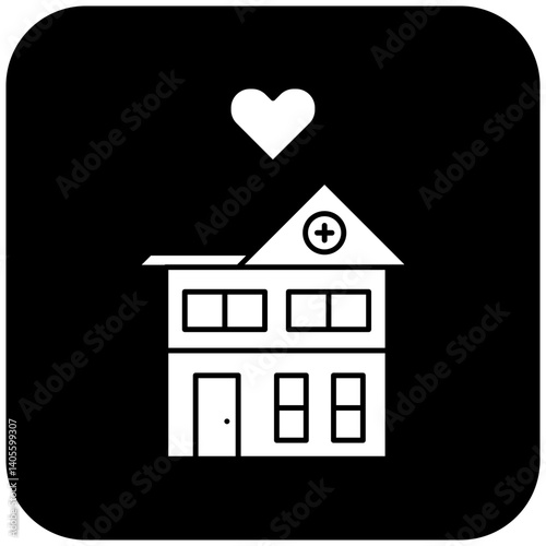 love hospital icon design