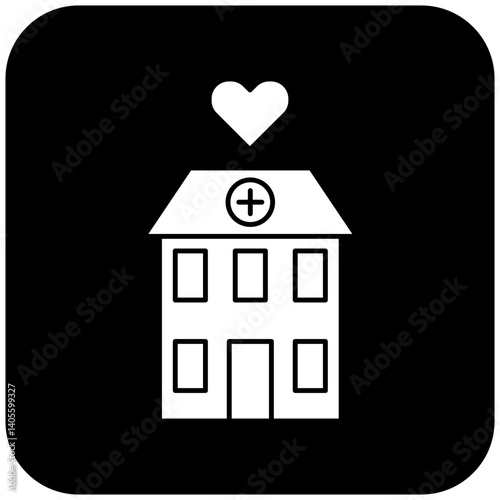 love hospital icon design