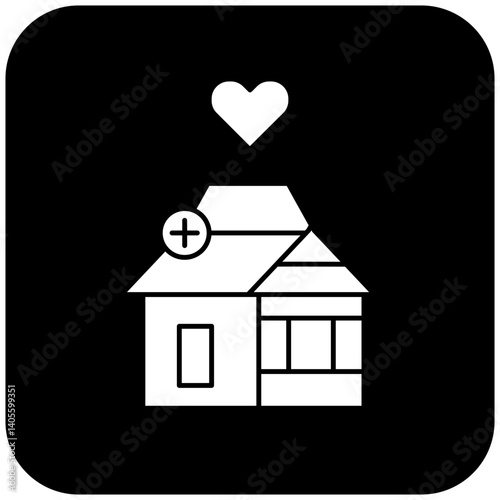 love hospital icon design