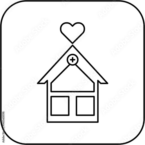 love hospital icon design