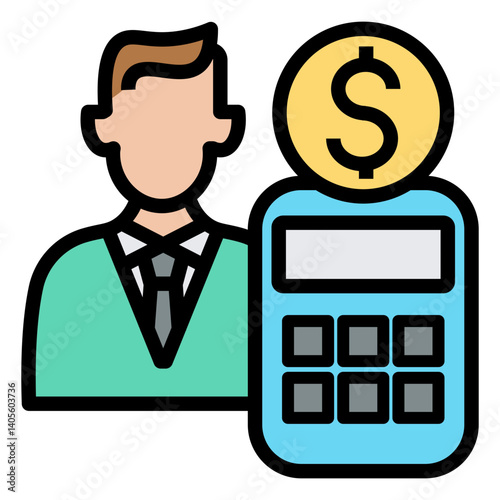 accounting administration  vector icon