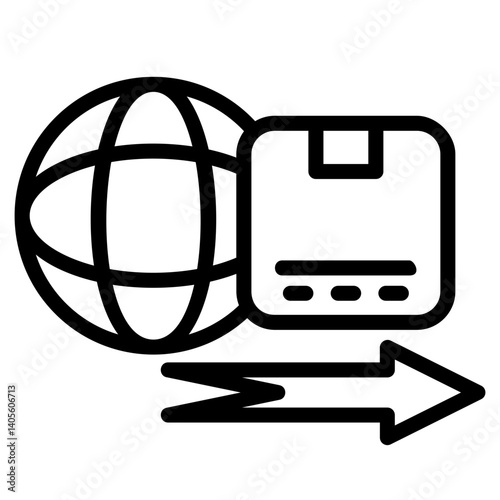 Export vector icon illustration concept