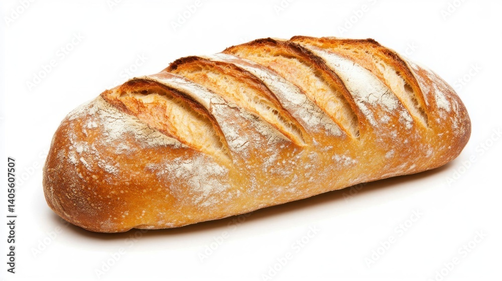 Freshly Baked Artisan Bread Loaf with Crispy Crust and Fluffy Interior Freshly Baked Artisan Bread Loaf with Crispy Crust and Fluffy Interior