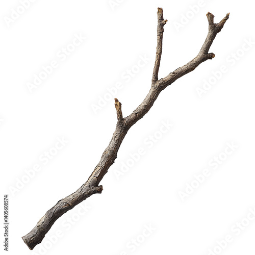 Dry twig with natural texture and curves