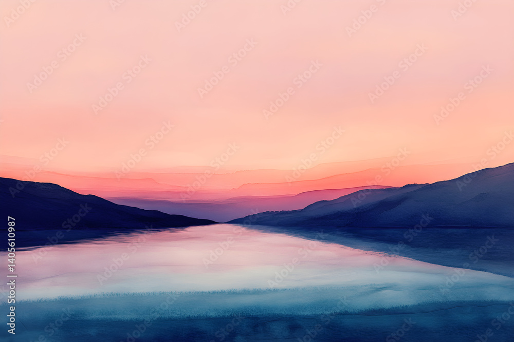 Fototapeta premium Eternal Dawn: A Symphony of Colors Unveiling the Promise of a New Day at Sunrise