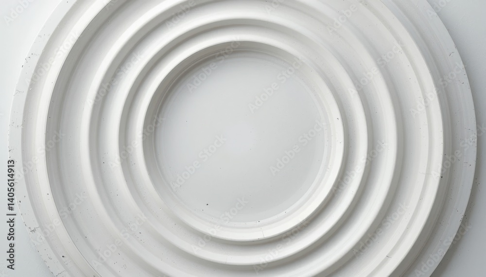 Creating elegant white circular patterns studio space photography minimalist environment top-down view design concepts for modern interiors Creating elegant white circular patterns studio space photography minimalist environment top-down view design concepts for modern interiors