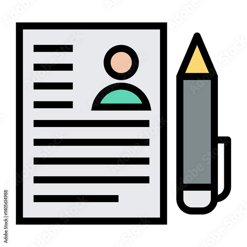 resume vector icon