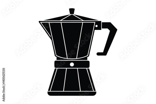 Coffee maker blender silhouette vector illustration