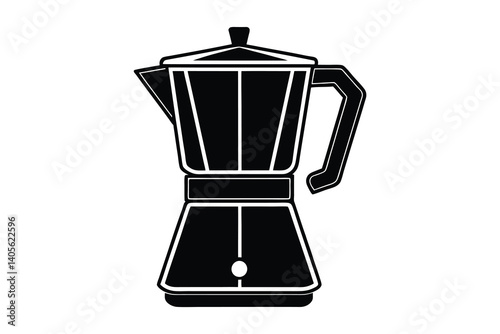 coffee maker machine silhouette vector illustration