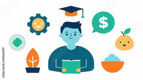 Characters managing their investments and portfolios with charts and financial tools ideal for investment apps business guides and financial content