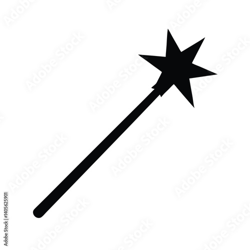 magic wand and star