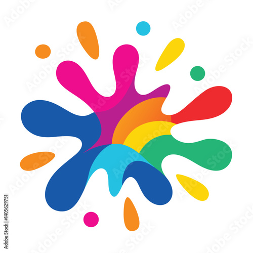 Rounded Splash With Vibrant and Playful Colors