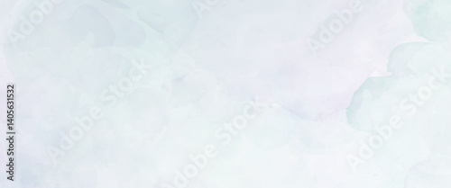 Vector soft blue watercolor abstract background. 