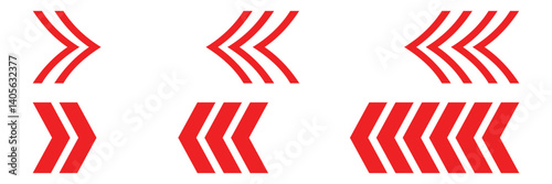 simple chevron icon set. left right icon. next previous. thin icons