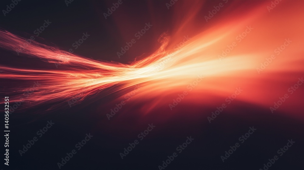 Fototapeta premium Fiery Sunset Rays: A Celestial Canvas