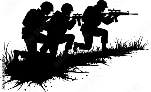 "Brothers in Arms: Shadows of Duty"

"On the Front Line: United for the Mission"

"Silhouettes of Valor"