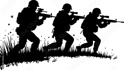 "Brothers in Arms: Shadows of Duty"

"On the Front Line: United for the Mission"

"Silhouettes of Valor"