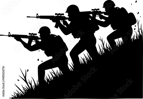 "Brothers in Arms: Shadows of Duty"

"On the Front Line: United for the Mission"

"Silhouettes of Valor"