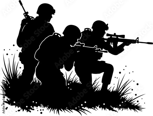 "Brothers in Arms: Shadows of Duty"

"On the Front Line: United for the Mission"

"Silhouettes of Valor"