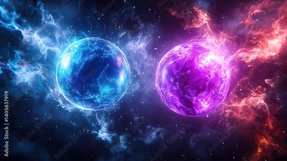 Obraz premium Classical Bit vs Quantum Qubit Educational Infographic for STEM Learning